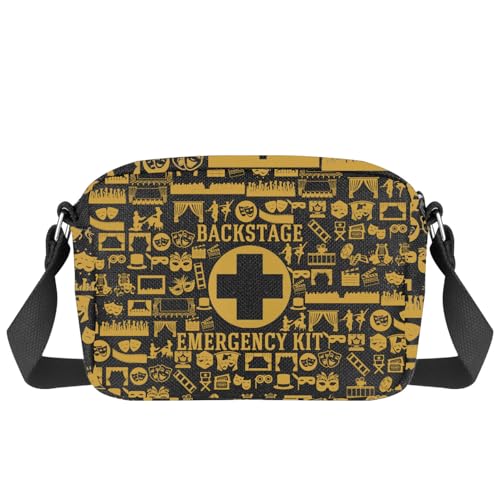 MAOFAED Backstage Actor Emergency Kit, Opening Night Gift, Theatre Play Cast Gifts, Musical Stage Play Crossbody Bag(backstage)