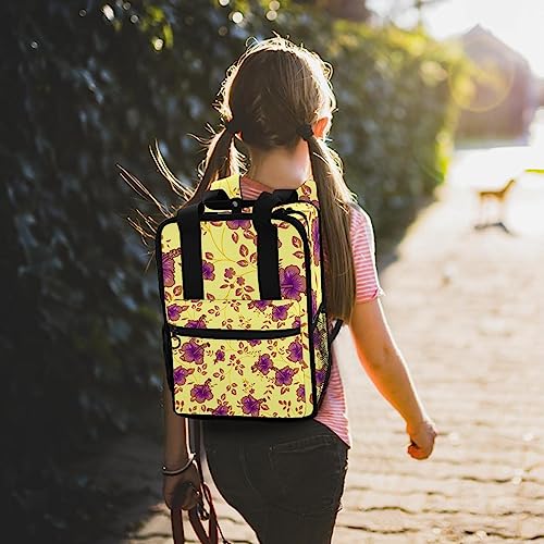 Sac à dos pour garçons jaune multicolore avec bretelles réglables - 7