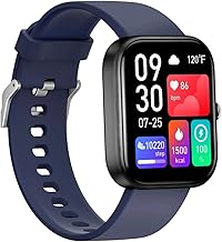 M I D116 Fitness Band Smart Watch for Men, Women, Boys, Girls, Kids – Single Touch Interface, Water Resistant, Workout Modes,Quick Charge Sports Smartwatch – Blue I