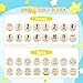 Tiamon 16 Pieces Wooden Baby Monthly Milestone Cards Monthly Milestone Marker Discs Double Sided Wooden Circles Months Signs for Baby Shower Newborn Photo Props(Blue Elephant)