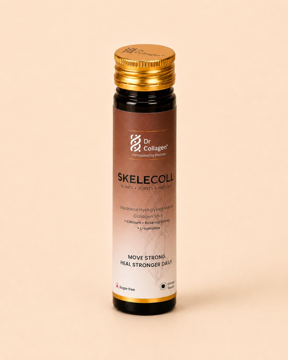 Skelecoll Japanese Hydrolysed Marine Collagen Shot, Sugar Free Cola Flavour, Supports Bone, Joint & Muscle Health, Ready to Drink Supplement, 30 x 30 ml-image-4
