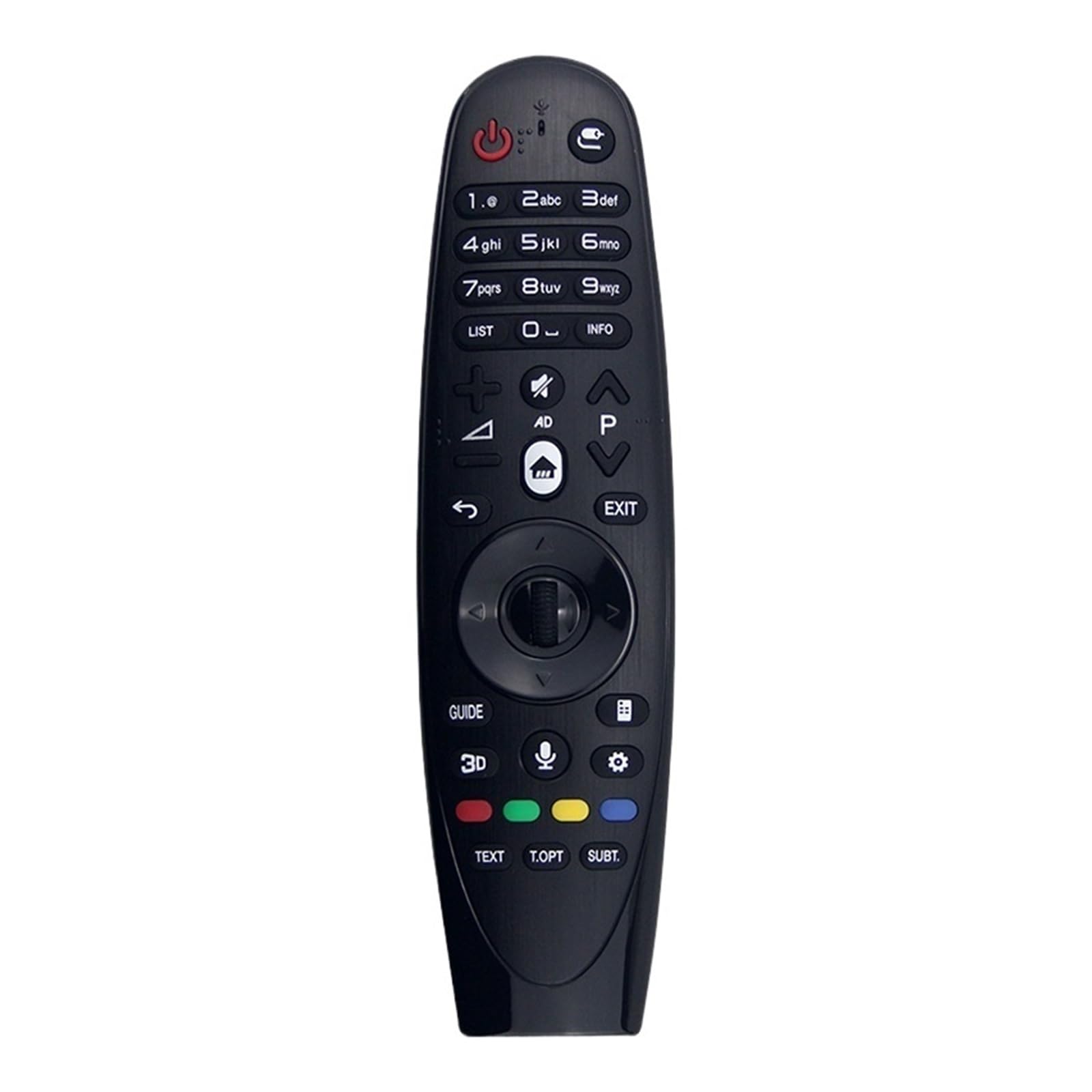 Mando a Distancia para TV, Control Remoto por Voz ANMR600 Universal UF9500 EG9200CA Controlador de función TV Negro