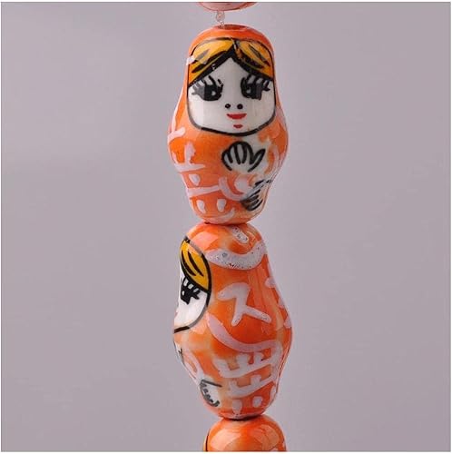 OLOTU Matryoshka - Muñecos de anidación ruso Matryoshka patrones de forma personalidad, porcelana, sueltos, cuentas para bricolaje apilables,