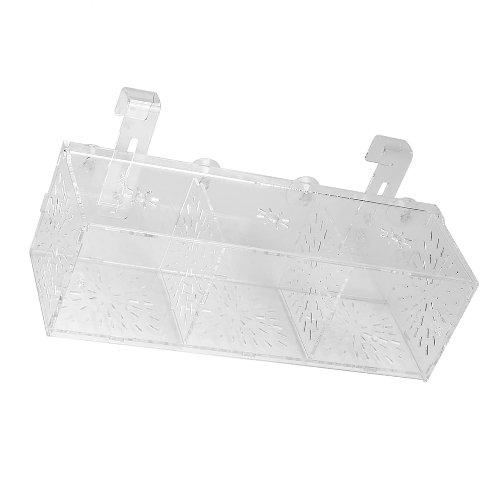 Akozon Fischzuchtbox, Transparentes Acryl-Aquarium für Panzeranemonen, Aquarienbrüterei, Inkubatorhalter, Züchter, Quarantäne, Zuchtisolationsbox (30 cm * 10 cm * 10 cm)