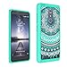 ZTE Zmax Pro / ZTE Carry Z981 Clear Case, AnoKe Colors Dream Catcher Mandala Flower Slim Acrylic Hard TPU Bumper Hybrid For ZTE Zmax Pro Z981 TM CH Mint