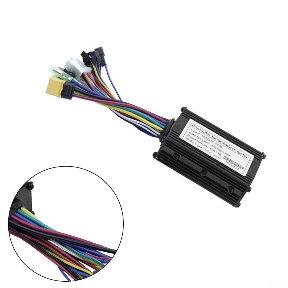 Contrôleur de vélo électrique, 15 A, 24 V, 36 V, 48 V, 250 W, 350 W, onde sinusoïdale intelligente à 3 modes pour scooter électrique au lithium sans balais