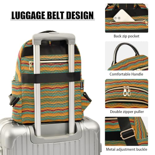 Mochila para mujer turquesa que soluciona el espacio con elegancia 4