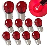 Zikefest 10PCS 1157 Bulb, Tail High and Low Brake Light Bulb, P21/5W S25 2057 2357 7528 BAY15D Light Bulb...