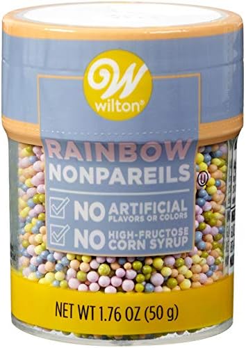 Wilton Naturally Flavored Nonpareils Sprinkles 1.76oz-Rainbow