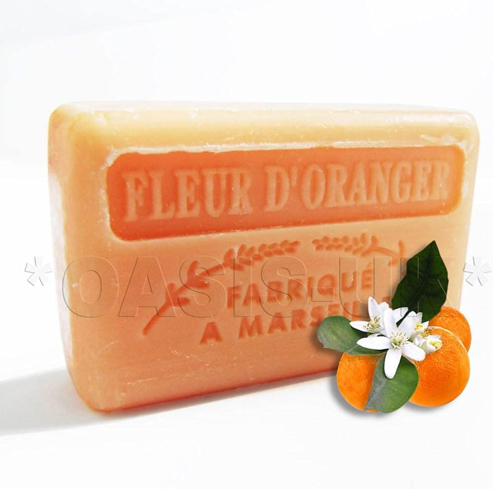 125G Savon De Marseille Soap - Orange Flowers (Fleur De Orange)