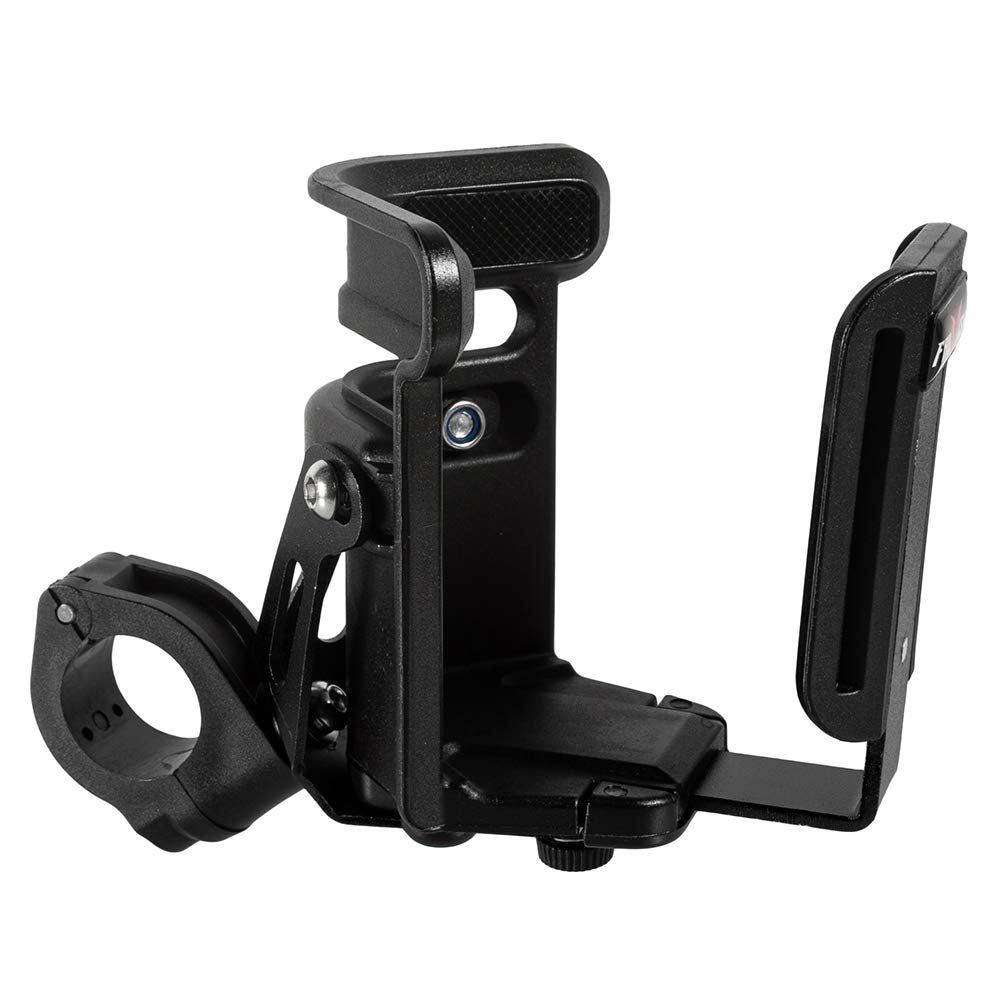 Universeller Flaschenhalter für Motorrad mit 20mm 22mm 25mm 28mm Lenker Sturzbügel Stoßstange für Duke 390/790 R1200GS G310GS DL650 Z900 (Schwarz)