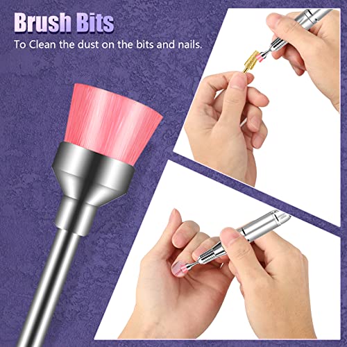 Depvko 13Pcs Nail Drill Bits Set, Tungsten Carbide Drill Bits for Nails, Cuticle Nail Drill Bits for Acrylic Nails Remover Bits for Manicure Pedicure, Home Salon (Gold) - Thumbnail 3