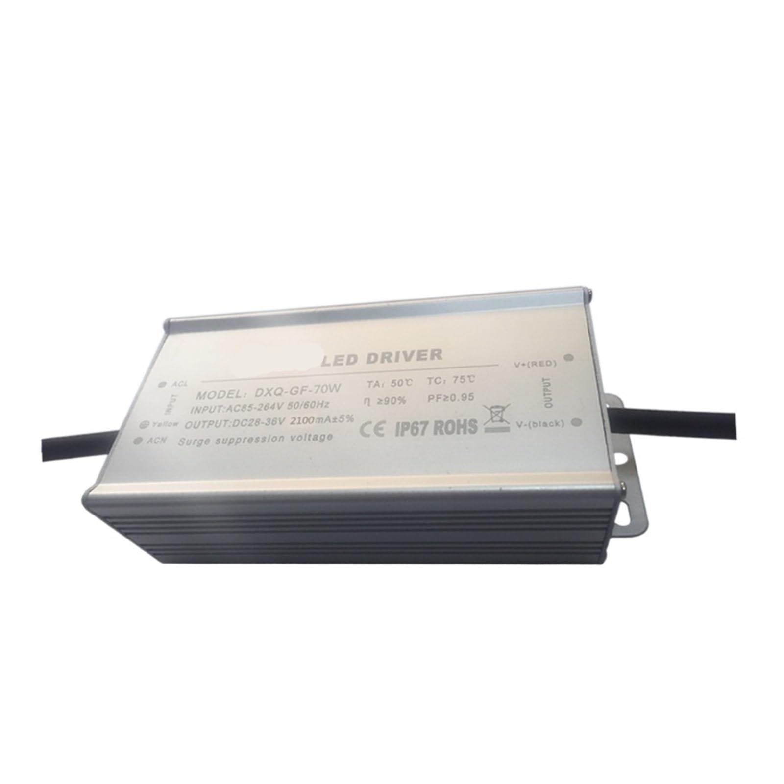 Alimentation en énergie LED 70W haute PF pour éliminer le scintillement des lampes