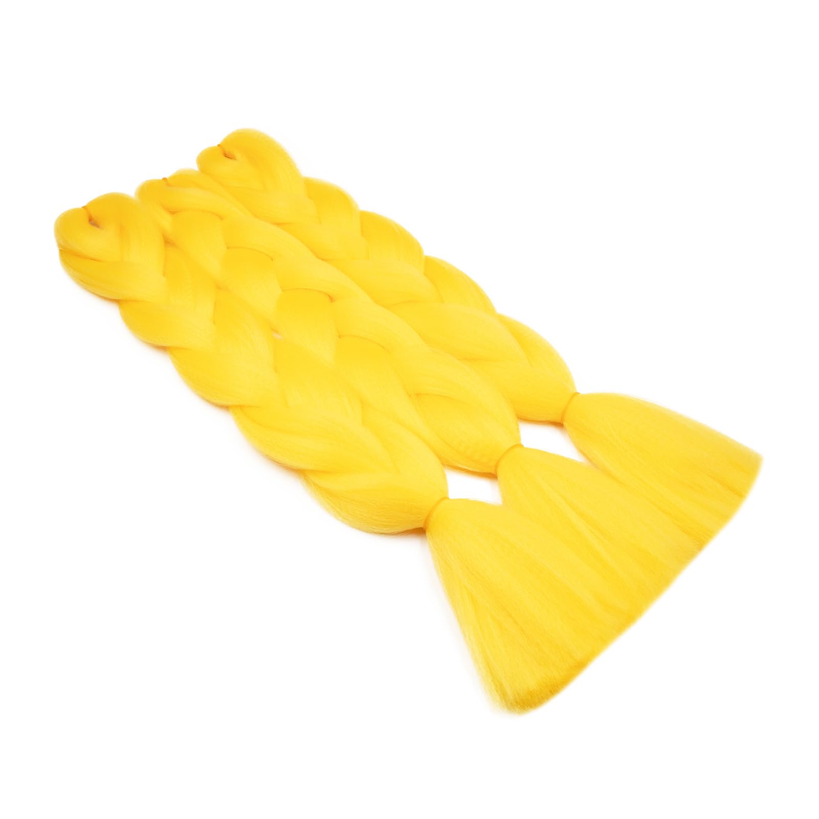 Cybelleza 24inch Ombre Jumbo Braids Hair Extensions Braiding Hair Pieces 5pcs 500g Bundles Synthetic Jumbo Braid Hair Crochet Twist African Box, Yellow - Image 3