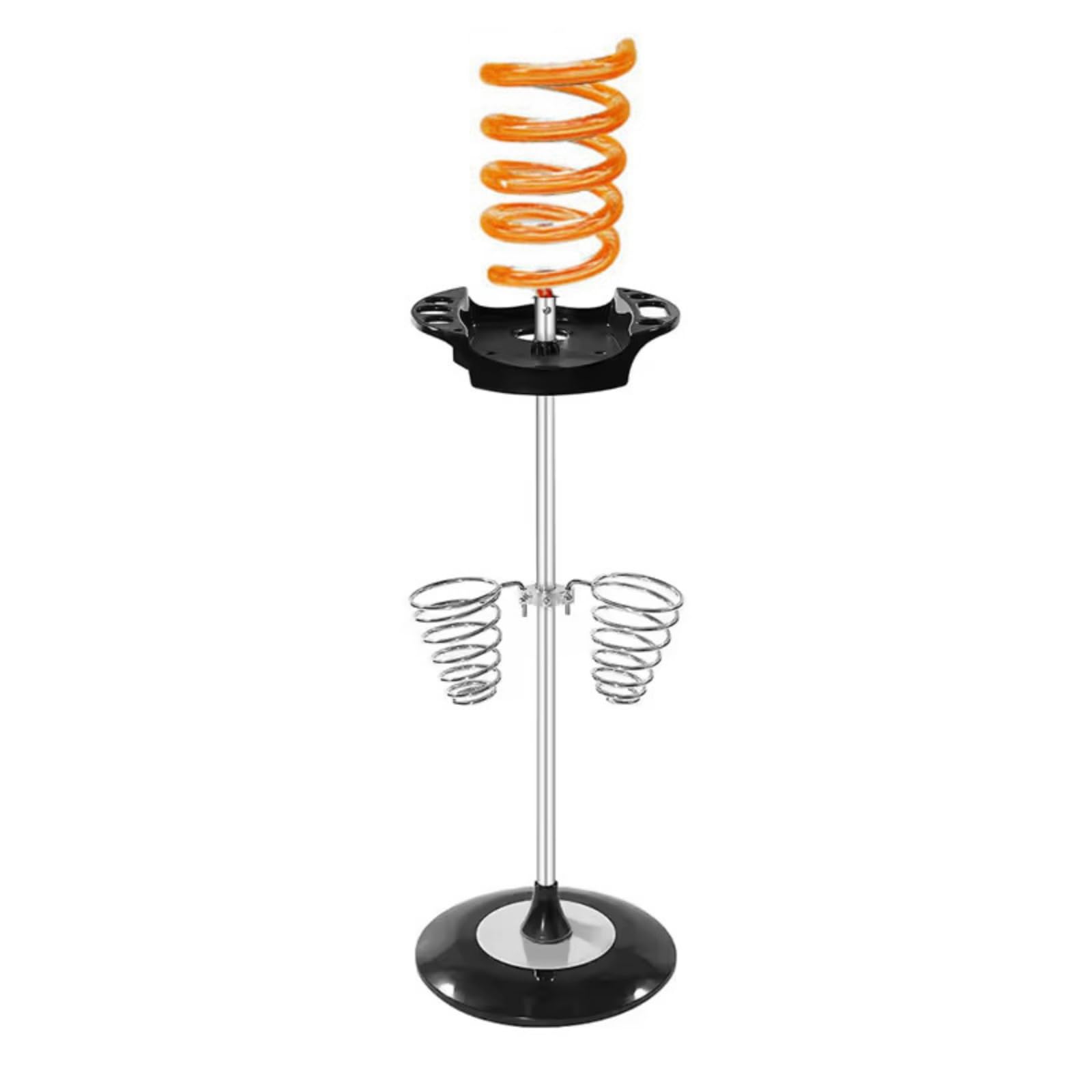 Perfeclan Soporte para Secador de Pelo Estante para Herramientas de Peinado Organizador de Mesa con Bobinas de Alambre Antideslizantes Adecuado para Salón Profesional Baño Tocador , Naranja