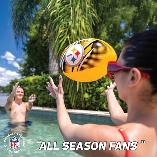 Image of BigMouth 18 inch Inflatable Pool Football Officially Licensed NFL Fan Gear Merchandise Beach Ball Games for Adults and Teens