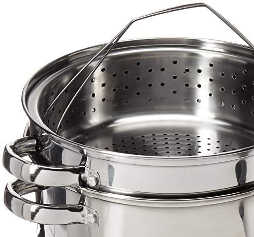 8 Quart 18/10 Stainless Steel 4 Piece Multi-Cookware Set With Encapsulated Base - Thumbnail 6