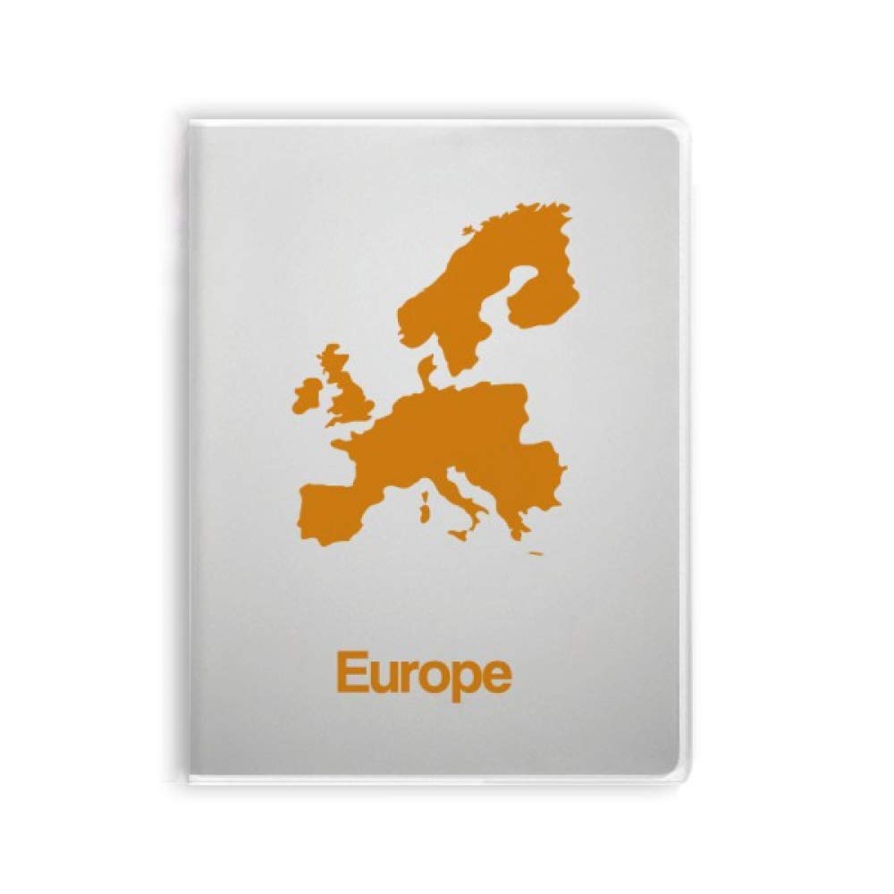 Carnet couverture souple Europe jaune haute qualité pour notes