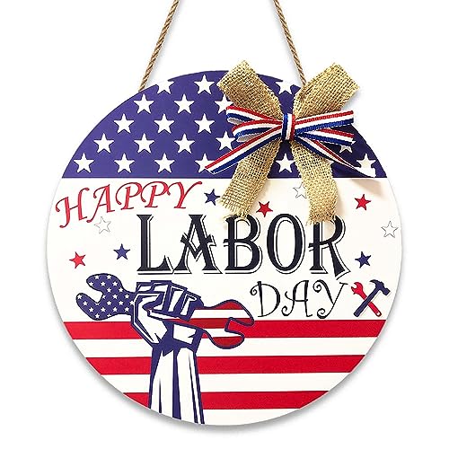 IRCOR Labor Day Decorations Outdoor Happy Labor Day for Front Door