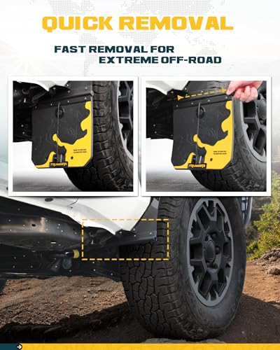 Image of Trumgeta 4PCS Upgraded Truck Mud Flaps Fit for Ford F-150 F150 Without Fender Flare 2021 2022 2023 2024 2025 2026 Splash Guards Mudflaps for Pickup Trucks Accessories