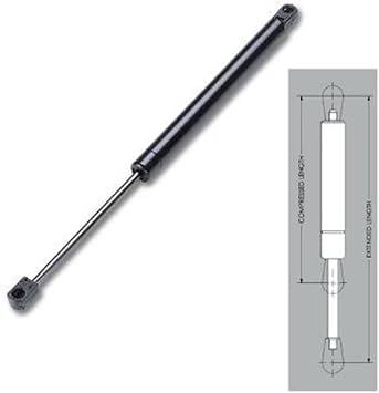 Set of Two Gas Spring/Prop/Strut/Shock Struts with 12" Extended Length x 8" Compressed Length and 24 LB Pressure 48 LB Pressure per Set