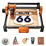 Laser Engraver,ACMER Laser Engraver Machine S2 12W Higher Accuracy Laser Cutter and Engraving Machine with Working Area 300x300mm,0.08mm Laser Spot, Class 1 Laser Machine for Wood Acrylic Metal Glass