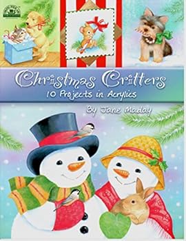Paperback Christmas Critters 10 Projects in Acrylics Book