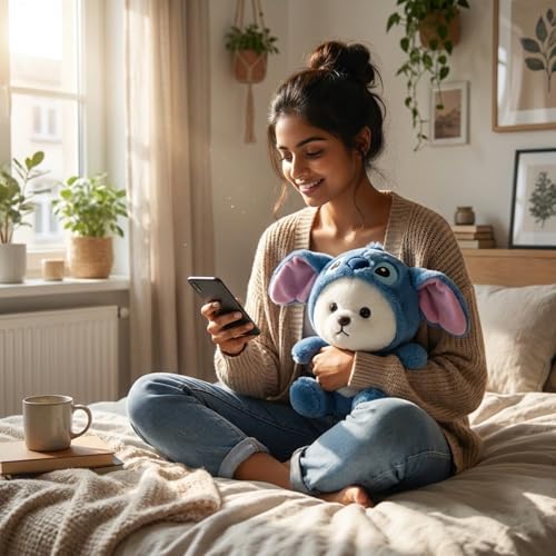 Image of Flufies Plush Soft Toys for New Born Baby and Baby Boy - Soft and Easy Wash Plush - Huggable Plush Toys for Girls and Boys - Soft Toy for Home Decor (20 cm Hoodie Bear)