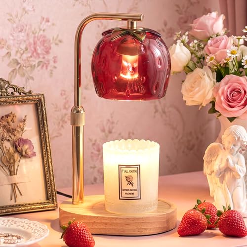 Candeldo Candle Warmer Lamp with Timer Strawberry Candle Warmer