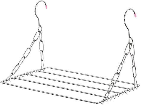 Balcony Folding Shoe Drying Rack Clothes Airer Stainless Steel Laundry Underwear Towel Storage Holder