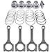 NEWZQ 4Pcs Connecting Rod & Piston Kit Replacement for Hyundai Accent Kia Rio Soul 1.6L 2012-2017 230412B620 235102B010
