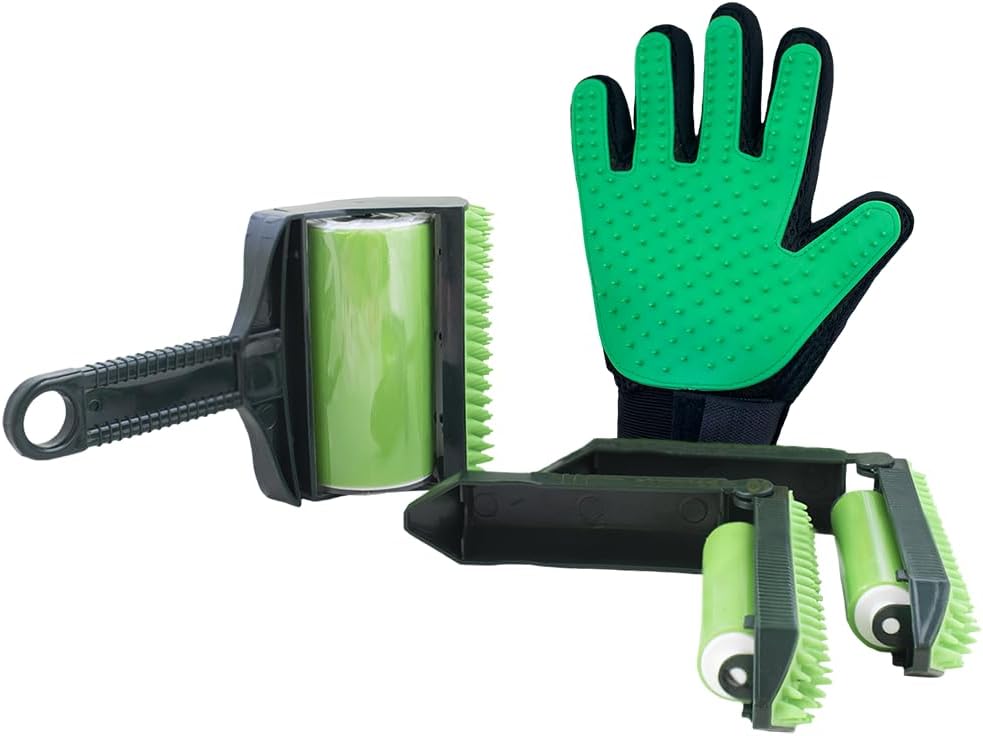 Stick It! Roller Deluxe Set, Pet Hair Remover, Washable and Reusable Lint Roller for Pet Fur