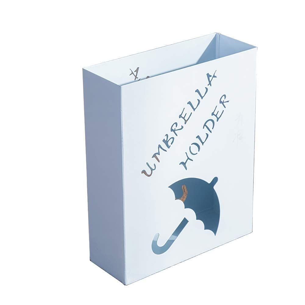 Porte-parapluie en métal blanc carré MiroDo pour entrée de maison et bureau