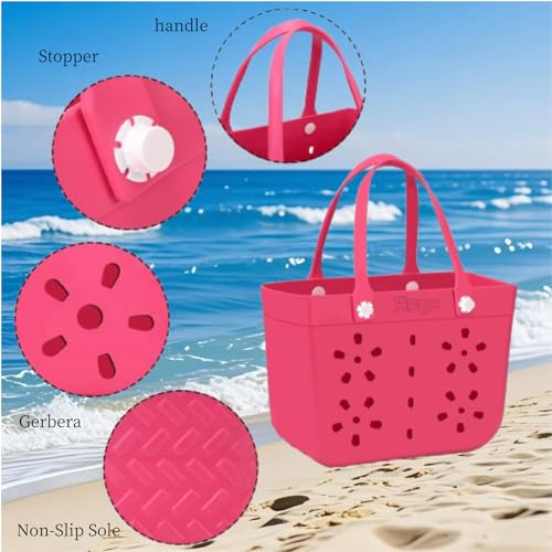 Asge Rubber Beach Bag Waterproof Sandproof Large Beach Tote - Durable, Non-slip, And Easy-to-Clean3