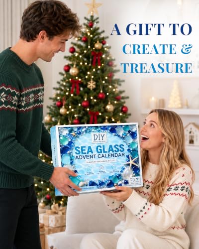 Sea Glass DIY Advent Calendar, 24pcs DIY Ornaments - image 8