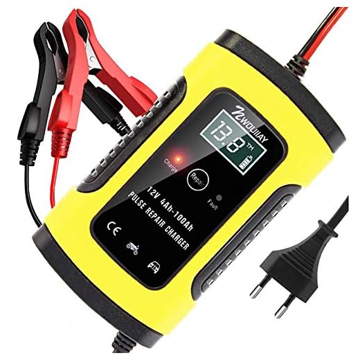 NWOUIIAY Cargador de Batería Coche Mantenimiento Automático Inteligente 6A 12V con Múltiples Protecciones para Coche Moto ATV RV Barco