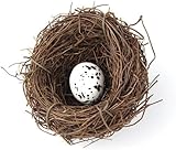 Birds Nest Easter Rattan Nest Decorating, Artificial Natural Bird Nest Kit for Easter Crafts Home Garden Decor Wedding Party Decor Easter Decor