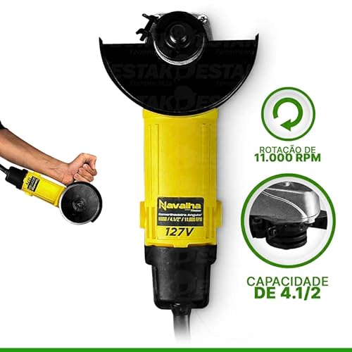 Esmerilhadeira Angular Profissional 650w 127v 115mm