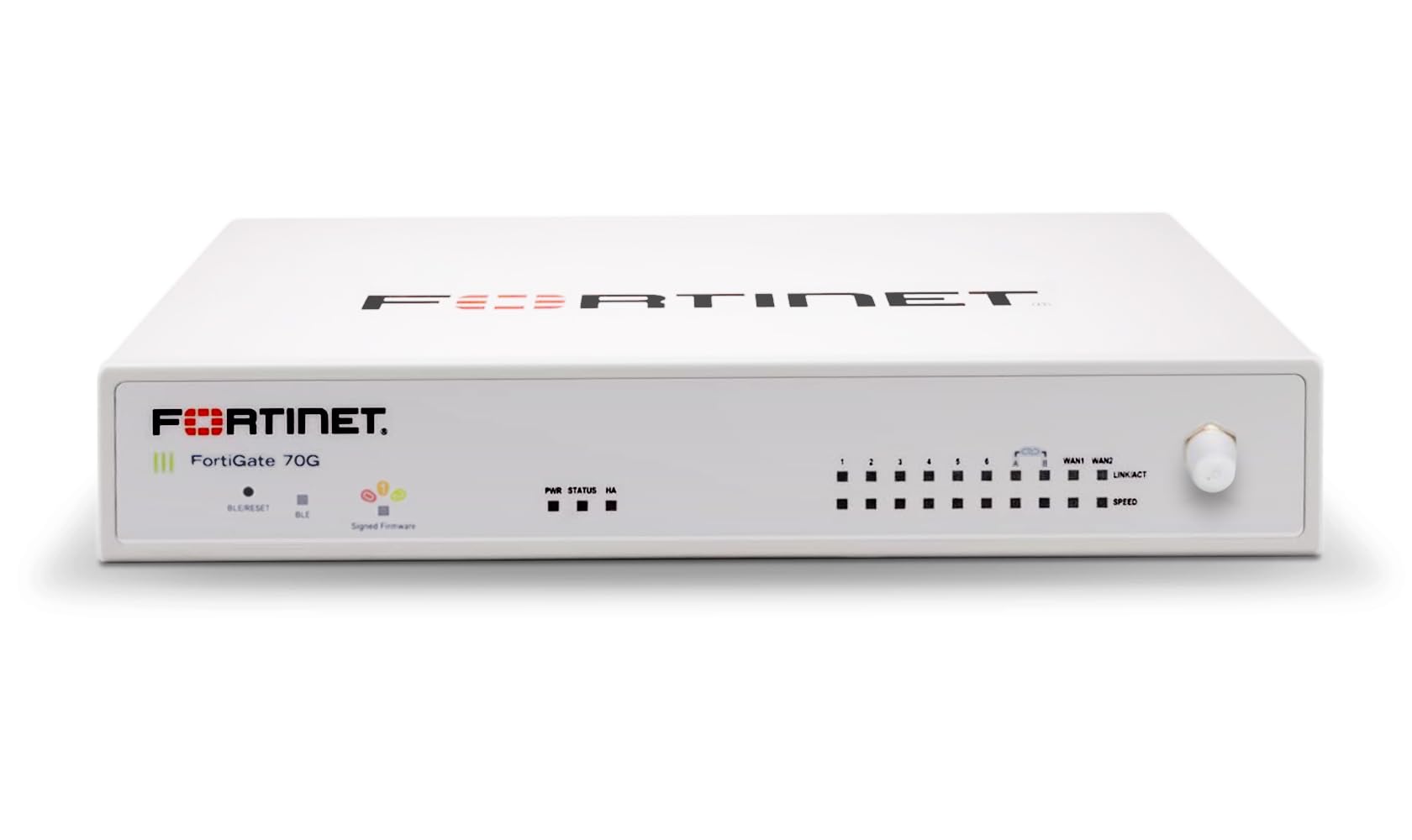 Fortinet FortiGate-70G Firewall per filiali e piccoli uffici con 10 porte Gigabit Ethernet RJ45 (FG-70G)
