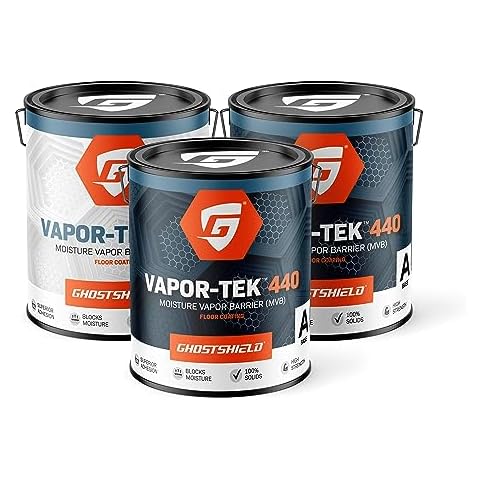 Vapor-Tek 440-100% Solids Epoxy Moisture Vapor Barrier for Basement Floors, Garage Floors and Warehouse Floors (3 Gallon Kit) Cover