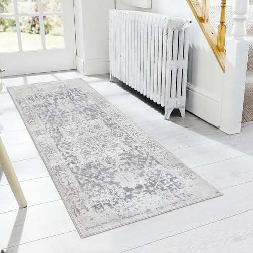 Image of Famibay Runner Rugs for Hallway Non Slip 60x120cm Hall Carpet Runners Washable Kitchen Carpet Floor Mats Boho Soft Fluffy Area Rugs for Hallways Entryways Kitchen Laundry Room