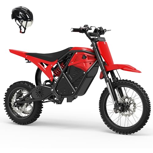 ESKUTE Electric Dirt Bike for Teens Adults Mid-Drive Motor 3500W Peak Electric Motorcycle 48V23Ah Battery Hydraulic Brake53Mile 38mph Hydraulic Nitrogen Shock Absorbers 2121