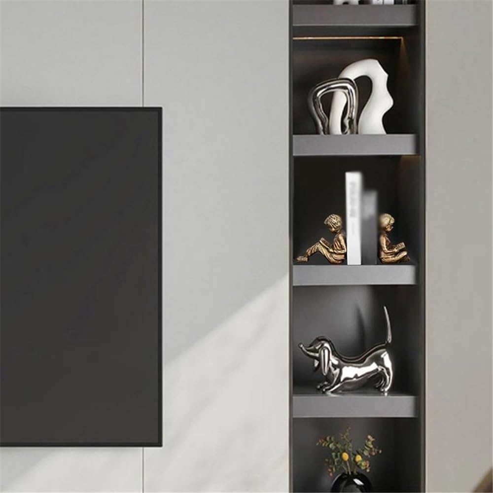 Bookend Support Home Decorative Reading Book Statue Bookends Elegant Resin Bookshelf Room Office Desk Decor Bookends