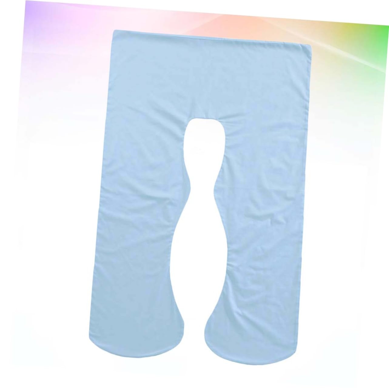 U-Shape Pregnancy Pillow Case, Cotton Body Cushion Cover for Pregnant Women, Sky-Blue, 48.42 X 25.59 Inches, Zipper Design, Comfortable and Durable for Sleeping Support