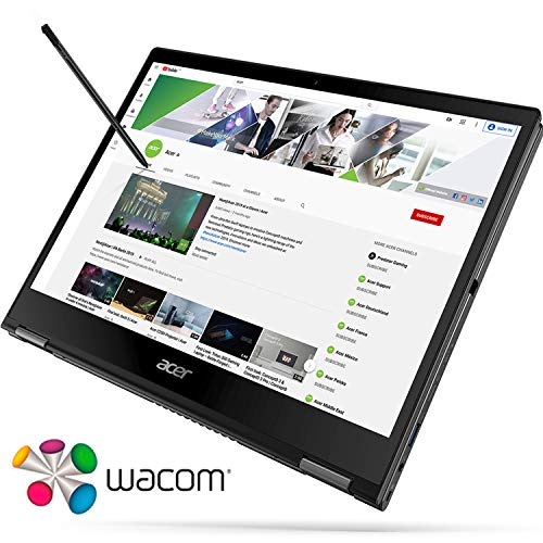 Image of Acer Spin 5 Convertible Laptop, 13.5 inch 2K 2256 x 1504 IPS Touch, 10th Gen Intel Core i7-1065G7, 16GB LPDDR4X, 512GB NVMe SSD, Wi-Fi 6, Backlit KB, FPR, Rechargeable Active Stylus, SP513-54N-74V2