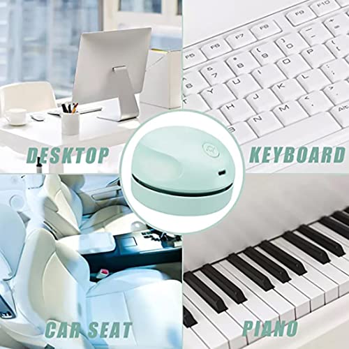 Desktop vacuümreiniger USB opladen met vacuümmondstukreinigingsborstel afneembaar ontwerptafel stof stofzuiger beste reiniger voor piano computer auto pc stofreiniger, bureaubladreiniging - Image 3