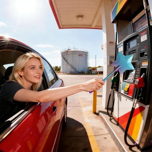 Zauberstab Halter für Kreditkarte, 3D Gedruckter Stern Zauberstab Kreditkartenhalter Zum Kontaktlosen Bezahlen, Zauberstäbe Cosplay Requisiten, Zum Einkaufen, Supermarkt, Restaurant, (Bonbonfarbe)