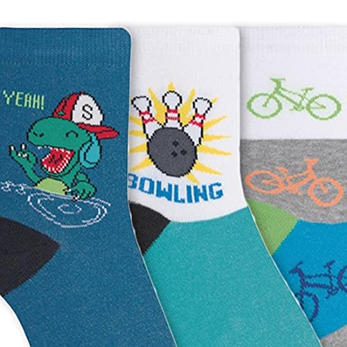 Kit de 3 pares de meias infantil masculina Selene