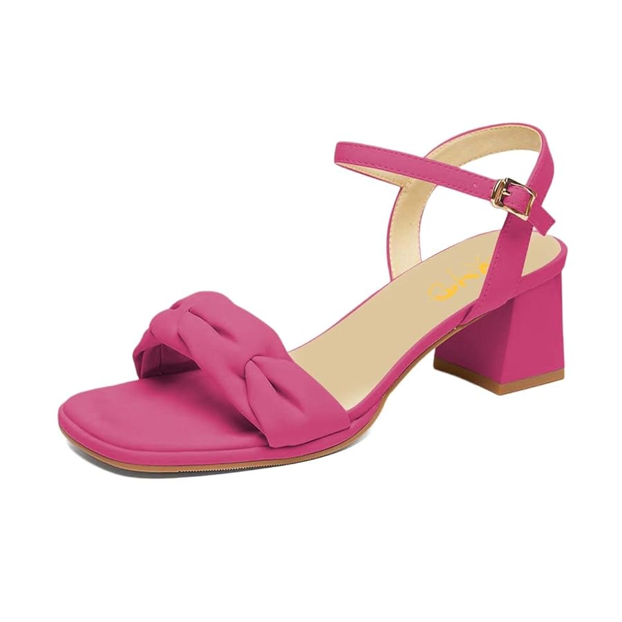 y-*♡ Amazon.com | XYD Women Open Square Toe Low Mid Chunky Heel