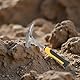 Doppelköpfiger Geologischer Hammer, Erkundungshammer Spitzer Flachkopfhammer Gelber Griff Gummigriff Oberfläche Poliert 804–1028 G